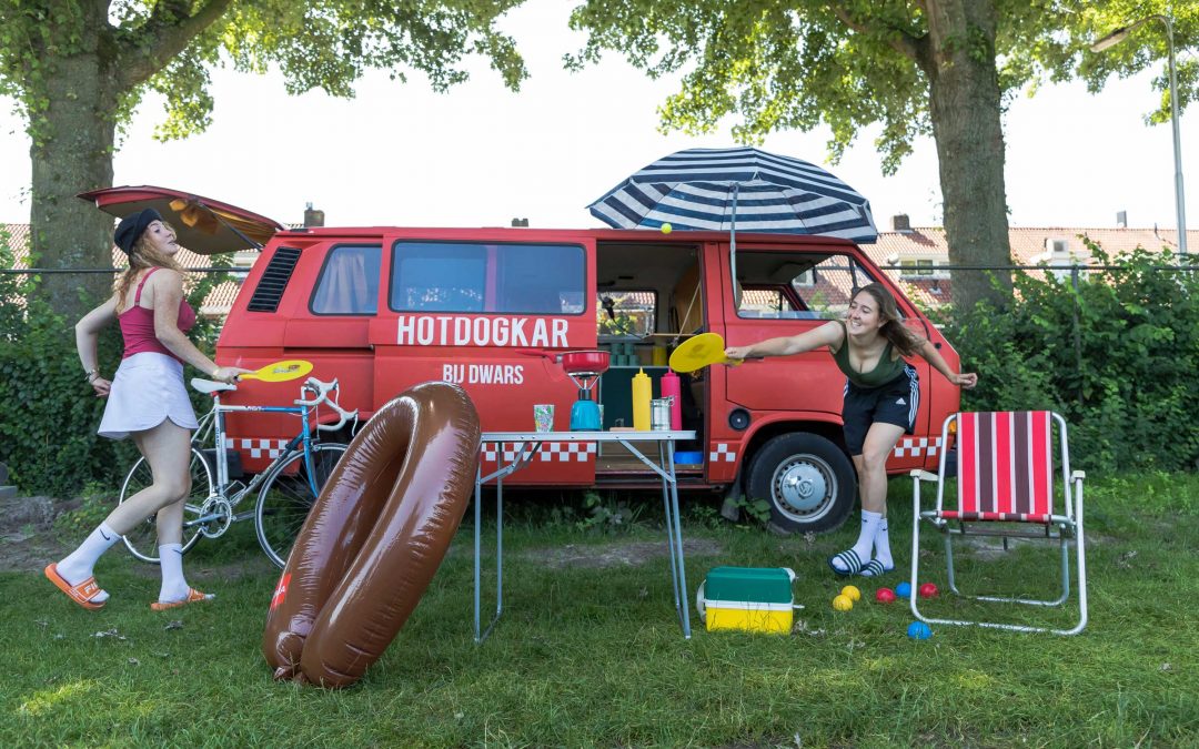 Overnachten in hotdogkar op Stadscamping Tilburg